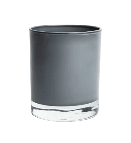 20cl Grey Gloss Candle Jar - Craftiful Fragrance Oils - Supplies for Wax Melts, Candles, Room Sprays, Reed Diffusers, Bath Bombs, Soaps, Perfumes, Bath Salts and Body Sprays