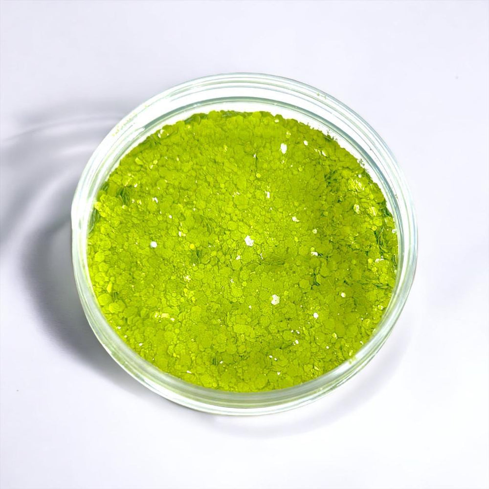Apple Green Glitter - Craftiful Fragrance Oils - Supplies for Wax Melts, Candles, Room Sprays, Reed Diffusers, Bath Bombs, Soaps, Perfumes, Bath Salts and Body Sprays