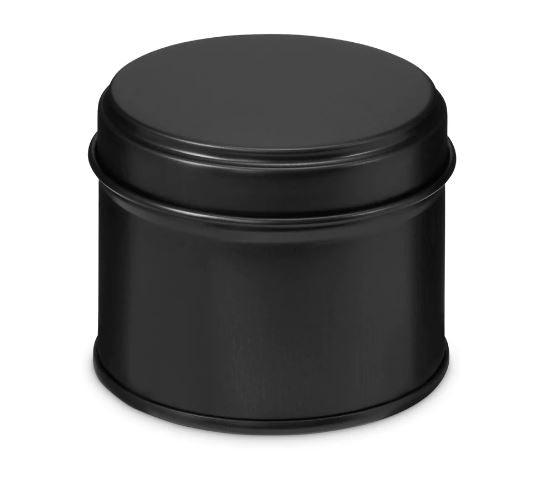 Black Candle Tin 100ml - Craftiful Fragrance Oils - Supplies for Wax Melts, Candles, Room Sprays, Reed Diffusers, Bath Bombs, Soaps, Perfumes, Bath Salts and Body Sprays