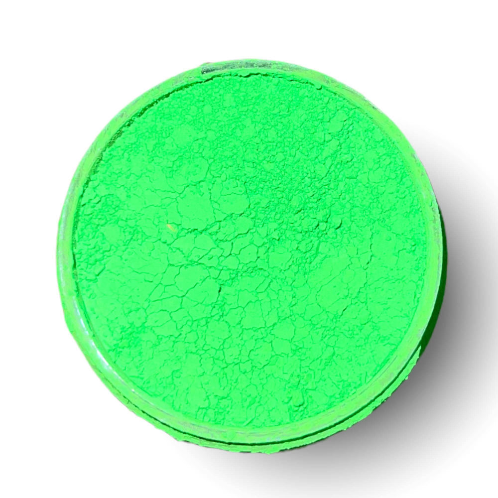Neon Green Mica Powder (Not Suitable for Cosmetics) - Craftiful Fragrance Oils - Supplies for Wax Melts, Candles, Room Sprays, Reed Diffusers, Bath Bombs, Soaps, Perfumes, Bath Salts and Body Sprays